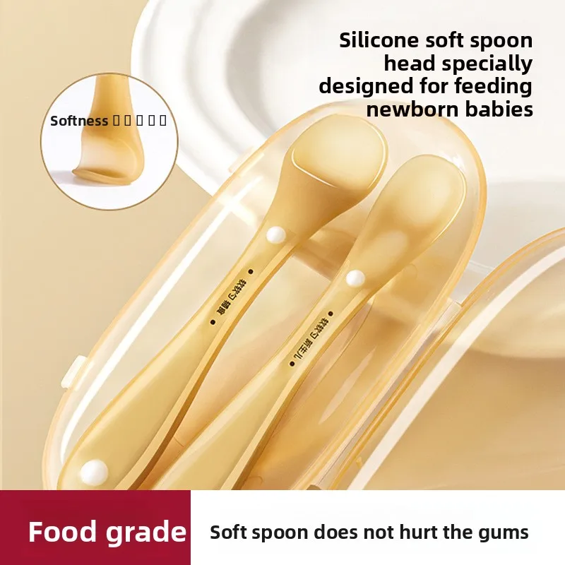 

Maternal and Infant Products Silicone Infant and Child Feeding Eating Spoon Tableware Water Feeding Supplementary Food Spoon