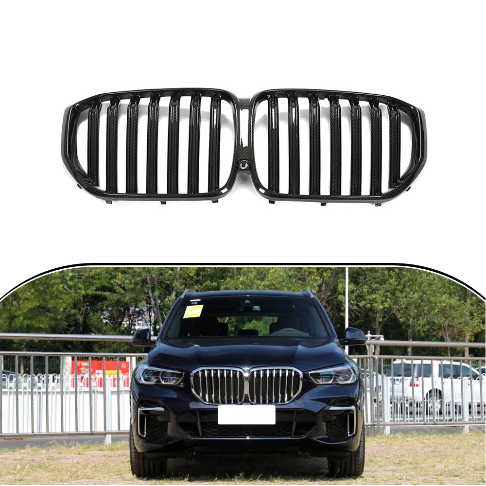 

Replacement Carbon Fiber Grill Racing Grills For BMW X5 G05 2019-2022 Grille Auto Accessories