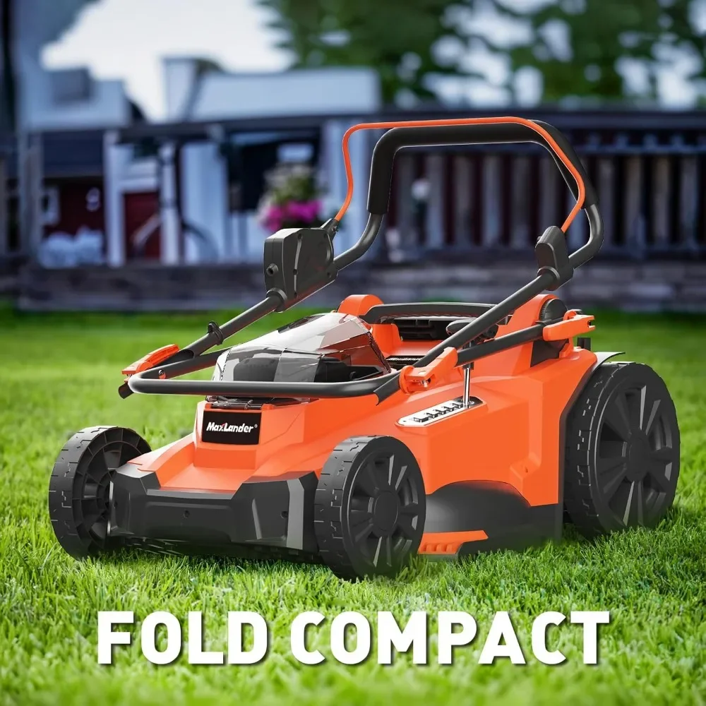 40V 2-in-1 Battery Powered Lawn Mower With Brushless Motor Engine Mowers 6-Position Height Adjustment Tool Professional Tools