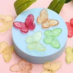 10pcs/bag 41*31mm Big Transparent Acrylic Butterfly Pendant For Diy Jewelry Making Bracelet necklace Keychain Accessories