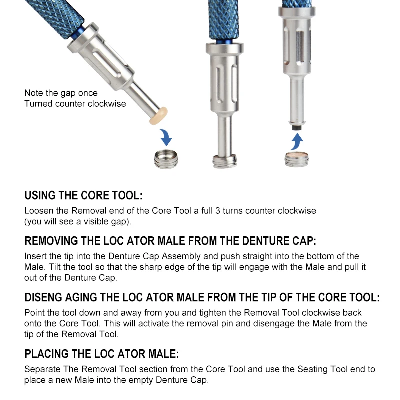 Universal Dental Implant Core Remover, Oral Implant Restoration, Precise Positioning, Minimally Invasive Cutting, Adaptation​​