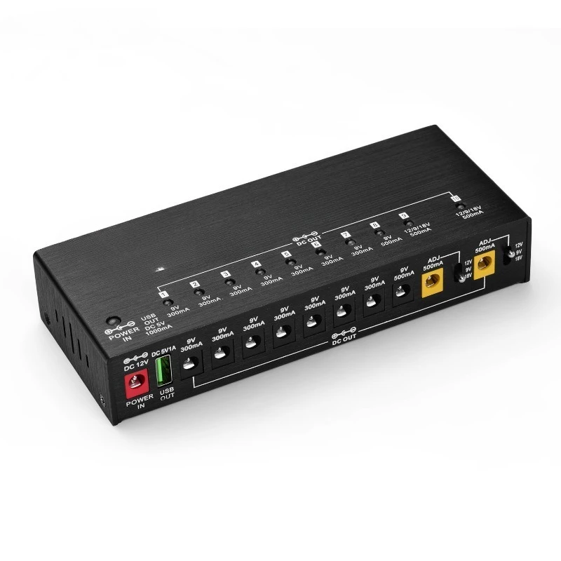 

Independent 10-way effect power supply, independent output, bottom noise