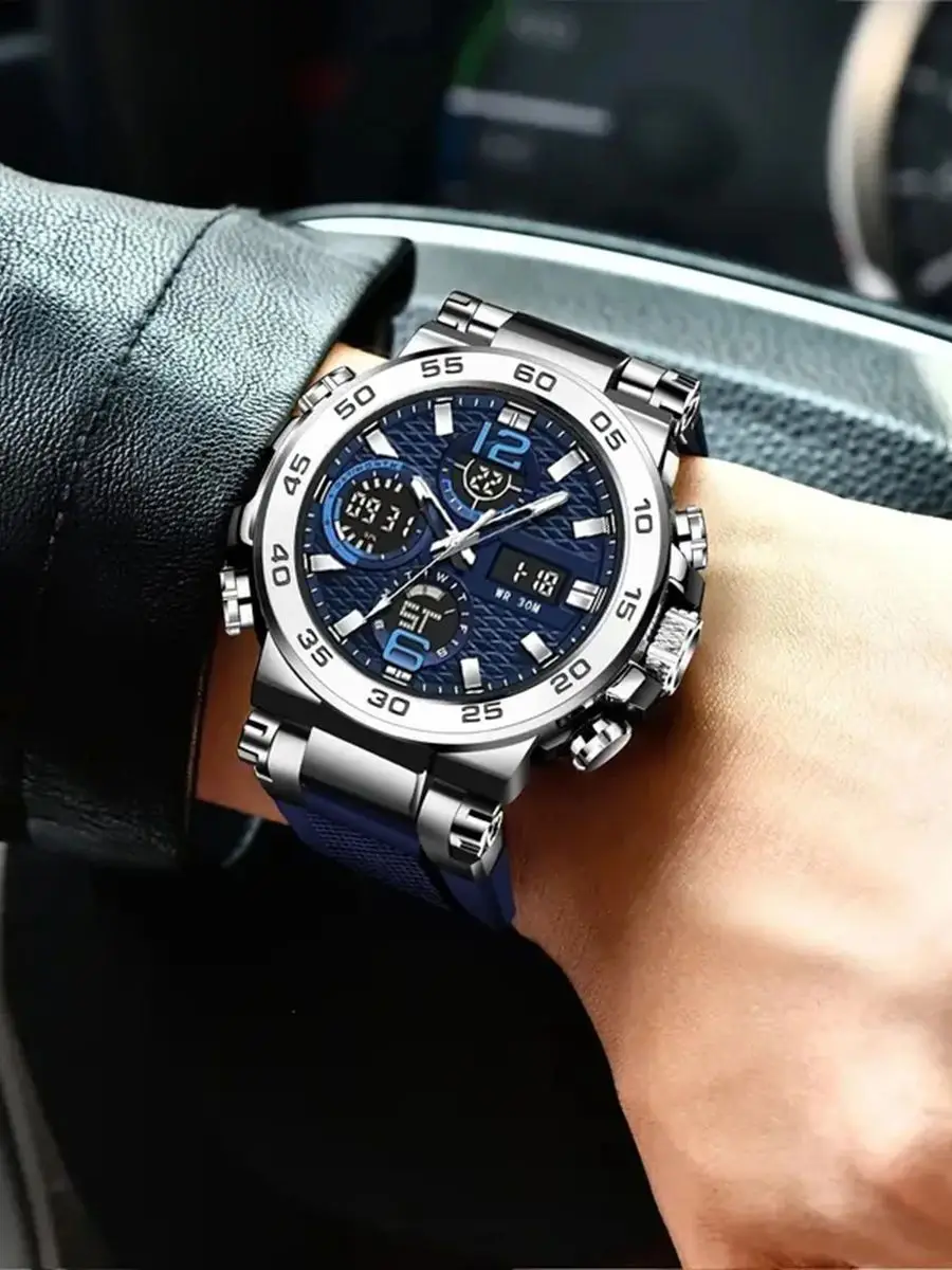 | Montre de sport multifonctionnelle lumineuse à double affichage pour hommes et femmes | Calendrier + Réveil + Minuteur | Cadran anti-chute en alliage d'aluminium aéronautique |