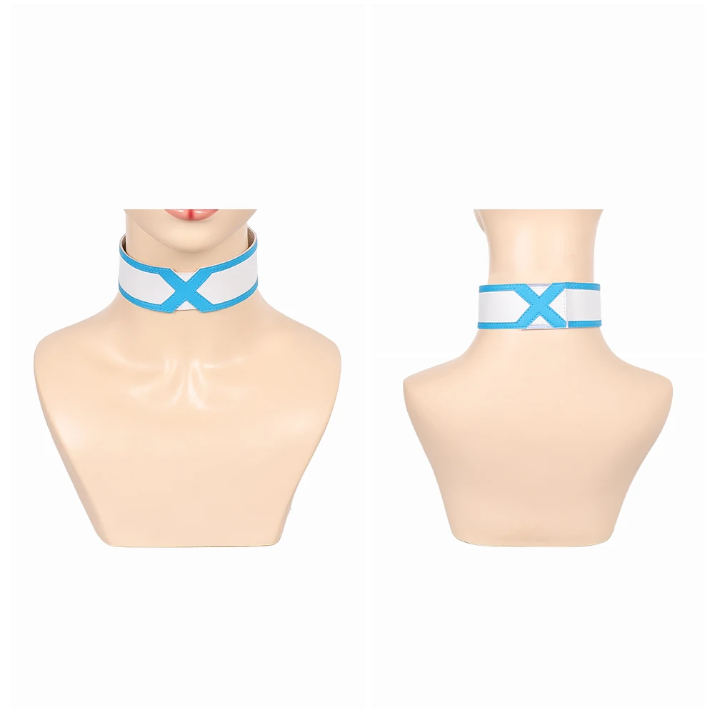 Emma Frost Necklace Cosplay Choker Collar for Women Female Fantasy Costume Accessory Disguise Halloween Carnival Party Props