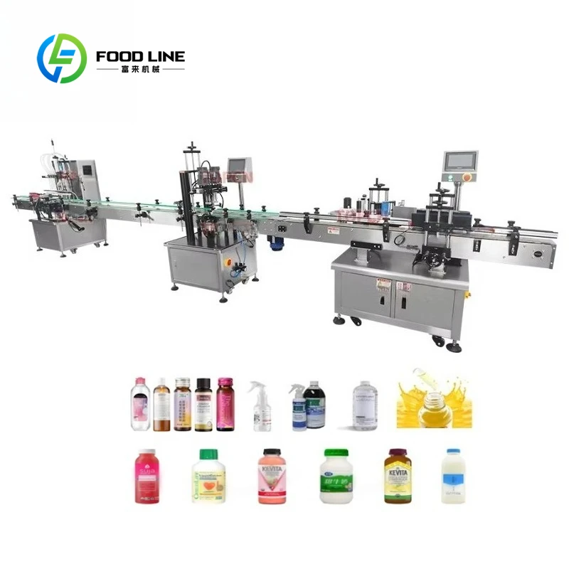 Customized Full Automatic 6 Heads 1 Liter Plastic Small Bottled Mineral Water Filling Production Water Bottling Line