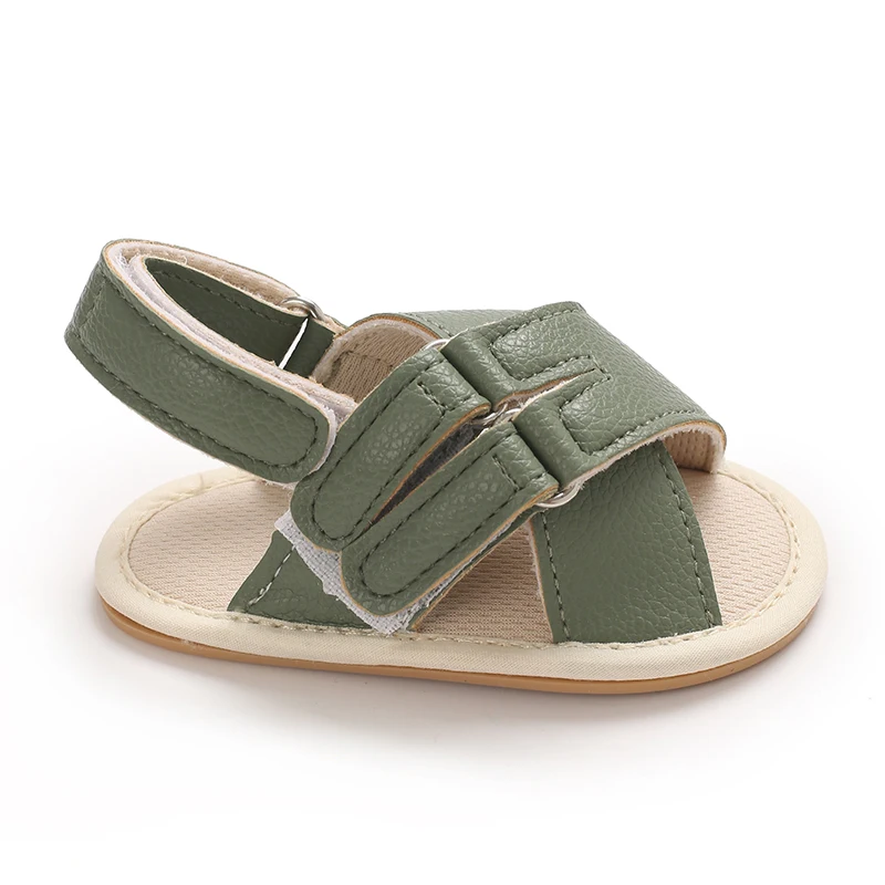 TurnToddler-Chaussures pour bébés, sandales pour bébés, semelle souple en caoutchouc, coordonnantes, 4 couleurs solides, premiers marcheurs, CPull, nouveau-né, été, garçon, fille