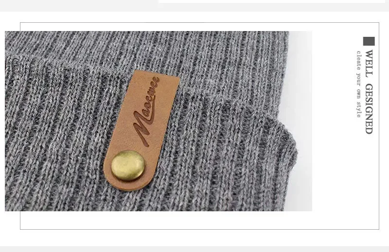 Marke Oohmy Strickmützen für Männer und Frauen, Skullies-Kappen, wärmende Mütze, lässige Mütze, einfarbig, männlich und weiblich, Winter, 2024 – Detail 15