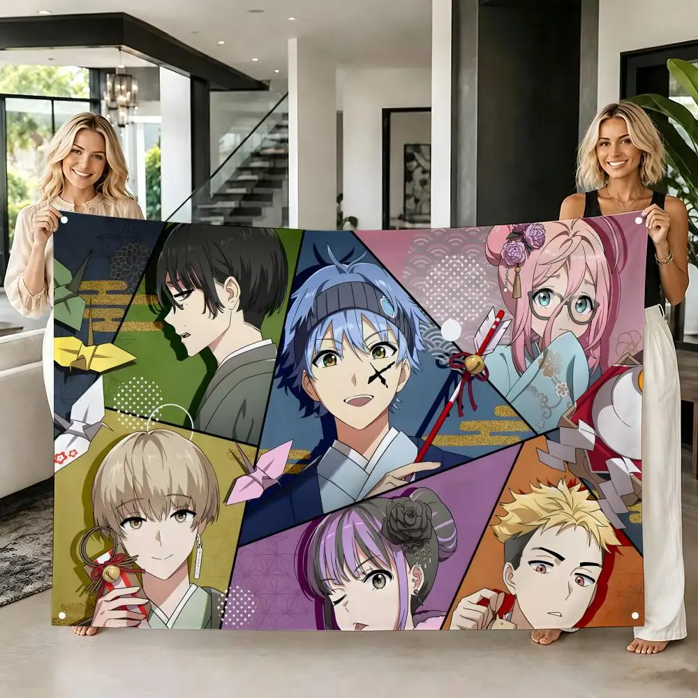 Shonen Anime D-Dead Account Flags Tapestry Creative Pattern Photo Living Room Wall Art Party Outdoor Decor