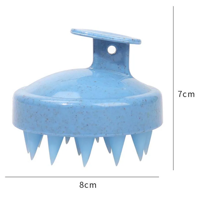 Przenośna silikonowa szczotka do szamponu miękka masaż głowy szczotka mycie włosów grzebień pod prysznic szczotka do kąpieli narzędzie do stylizacja