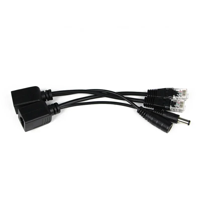 Passive Power Over Ethernet Adapter Cable POE Splitter Injector Power Supply Module 12 - 48v For IP Camera