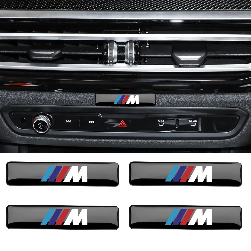 10pcs Car Styling Sticker Auto Trunk Emblem Rear Decal For BMW M Performance M3 M4 M5 Power Alpina Interior Exterior Accessories