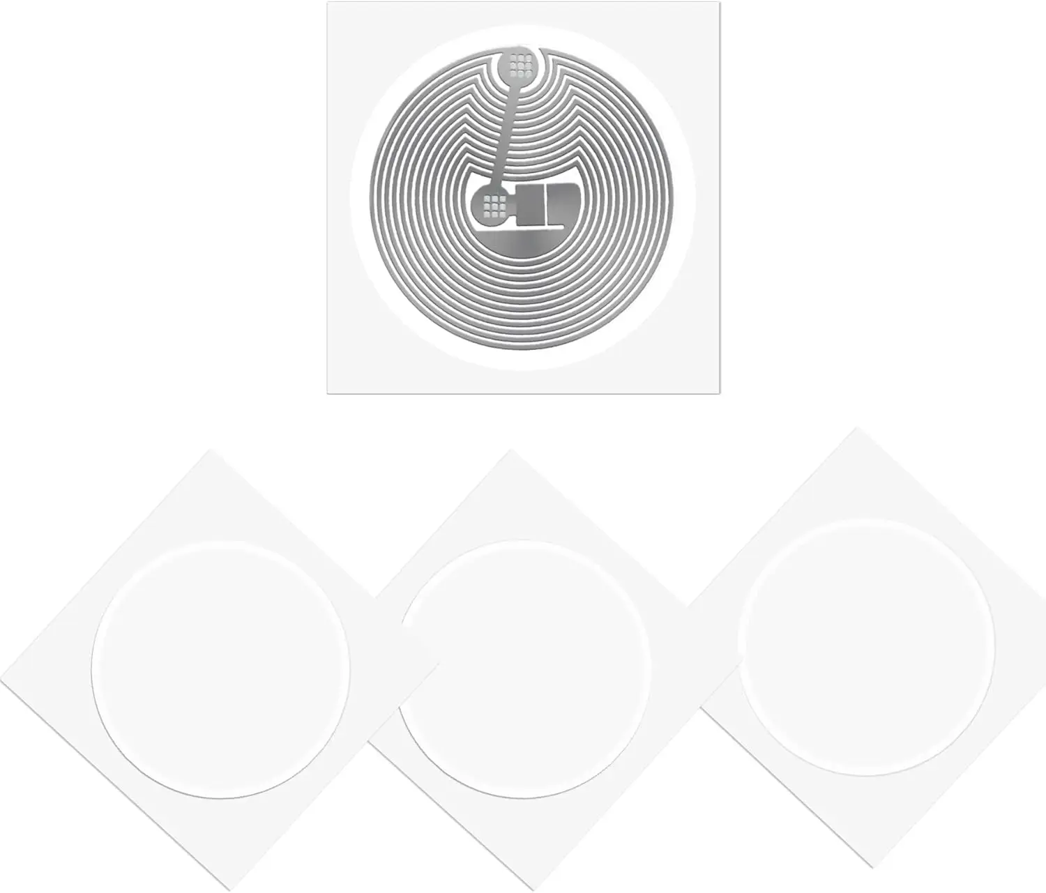 F08  M1 Classic 1K Tags RFID Stickers NFC Tags, Smart M1 ISO 14443A 13.56 MHz M1 1K MF1 Self-Adhesive