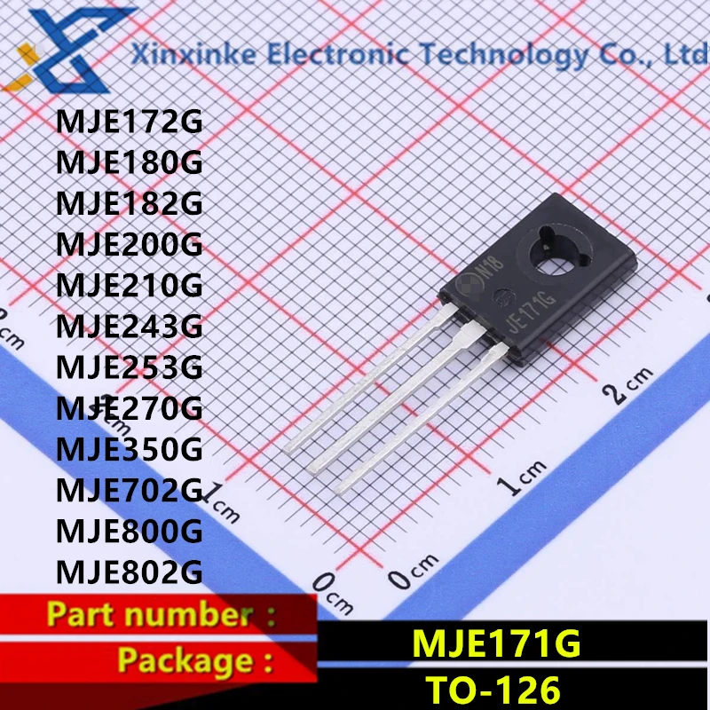 

10PCS MJE171G 172G 180G 182G MJE200G/210G/243G/253G/270G MJE350G MJE702G MJE800G MJE802G TO-126 Triode