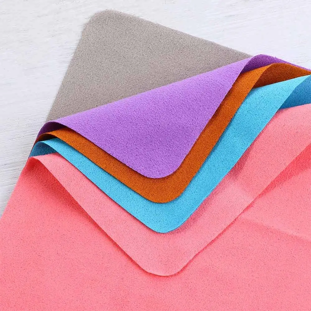 5pcs/lot Simple Suede Glasses Cloth Microfiber Solid Color Glasses Cleaner Glasses Clean Lens Phone Screen Camera