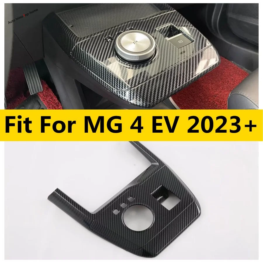 

ABS Carbon Fiber Look Center Console Side Gear Shift Decoration Panel Cover Trim Fit For MG 4 EV 2023 2024 Car Accessories