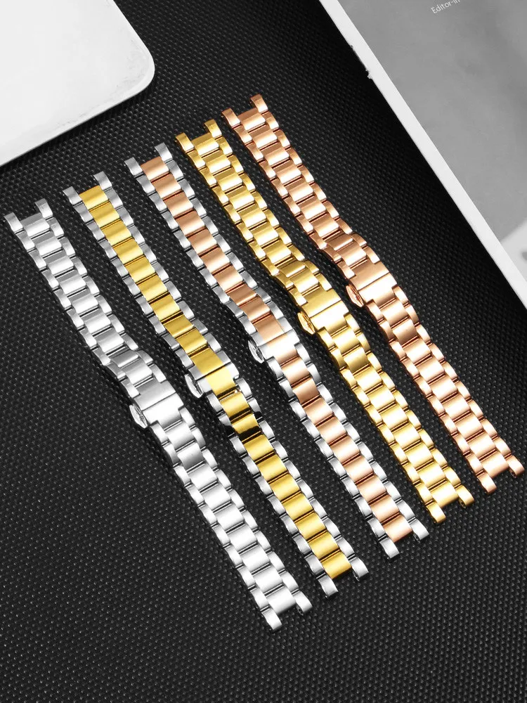 For Vivian West Empress Dowager Series Steel Belt Saturn Fritillary Small Gold Watch Women's Stainless Steel Watch with Notch