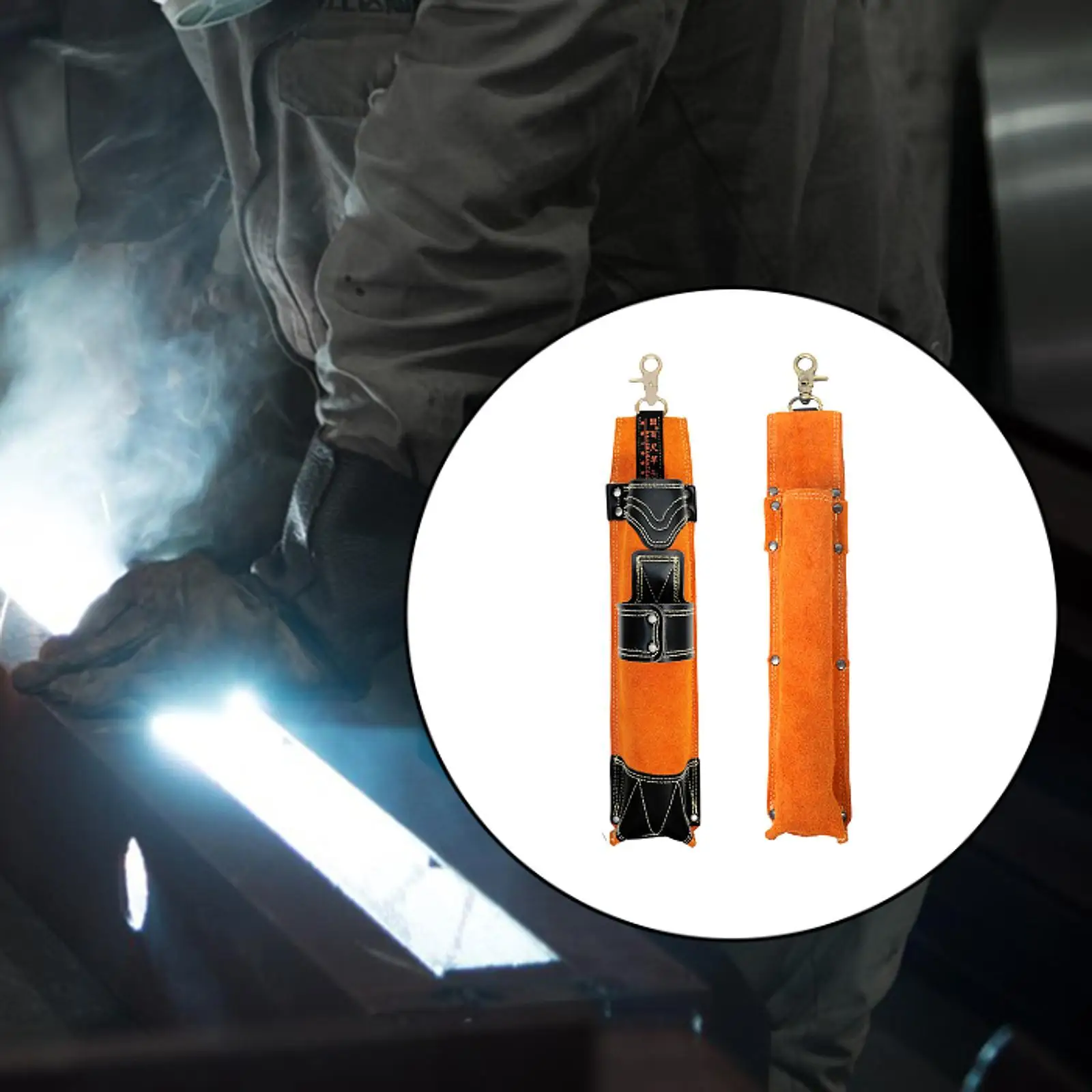 

Welding Tool Bag Welding Rod Storage Container Lightweight Tool Storage Organizer for Outdoor Work Women Men Electrician
