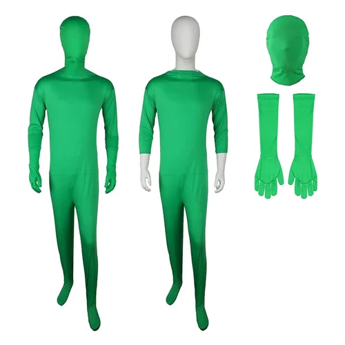 Imagen 1 del producto Traje de pantalla verde, mono de piel que desaparece, telón de fondo para fotografía, tecla Chroma, efecto Invisible, traje cómodo, fondo de fotografía y vídeo