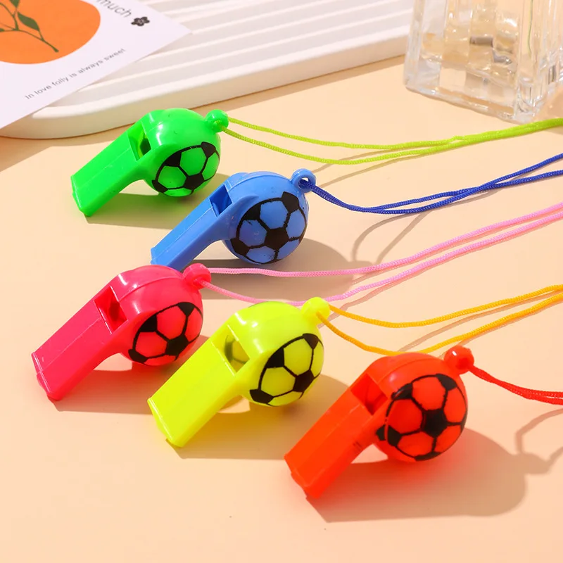 10/20Pcs Soccer Party Gifts Whistles Noise Maker Toy Kids Sports Football Theme Birthday Party Favors Pinata Goodie Bag Filler