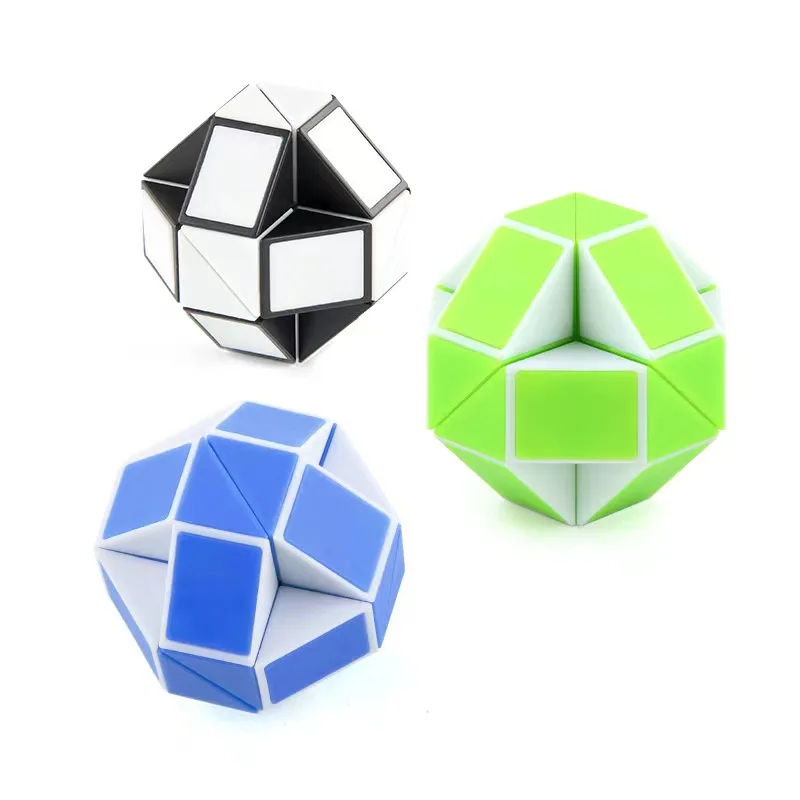 5Pcs Magic Snake Ruler Puzzle Antistress Cube Twist Snake Folding Educational Toy kids child Magic Ruler Cube