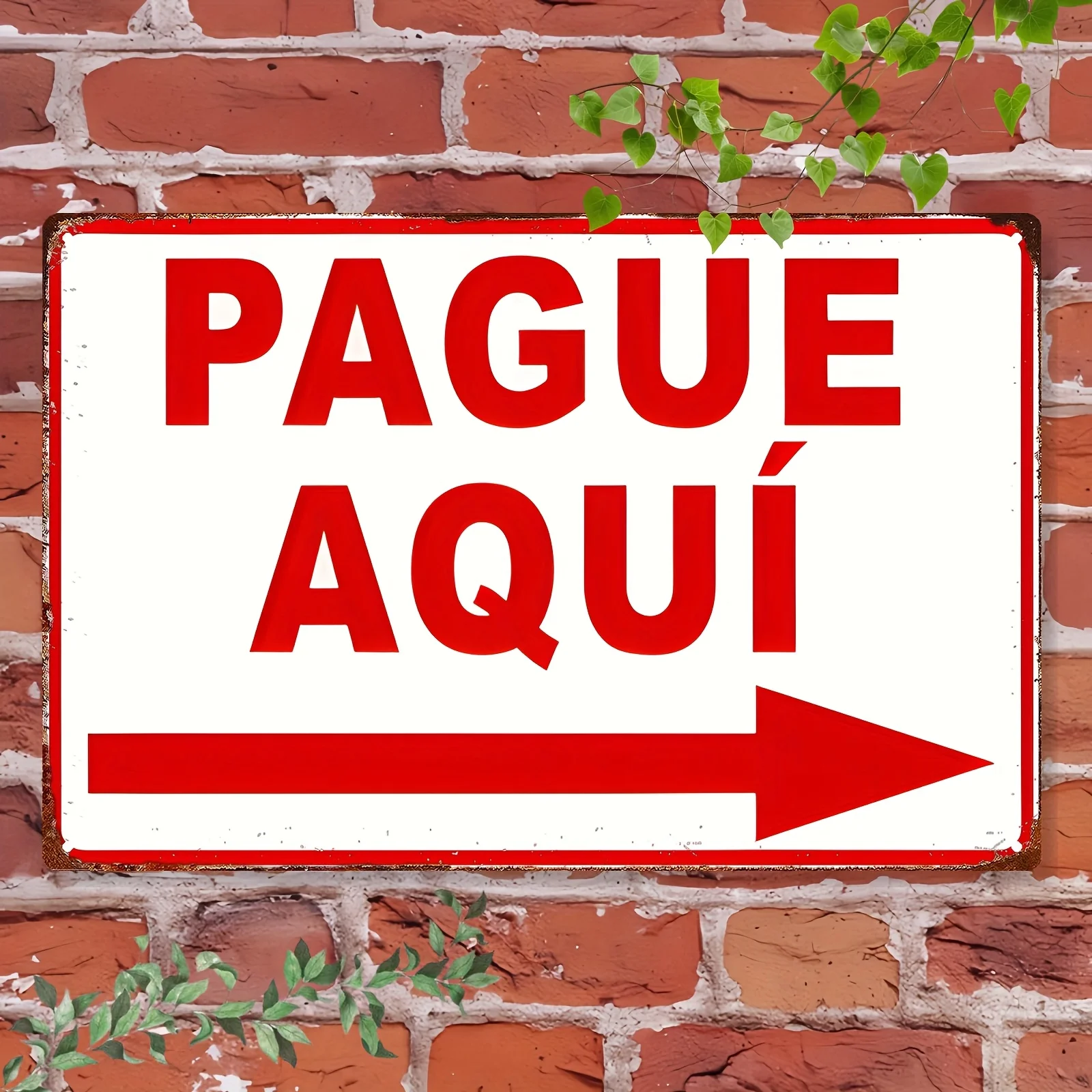 2D Flat - 2D Plane, 1pc of Traditional 2D Metal Iron Sign - 