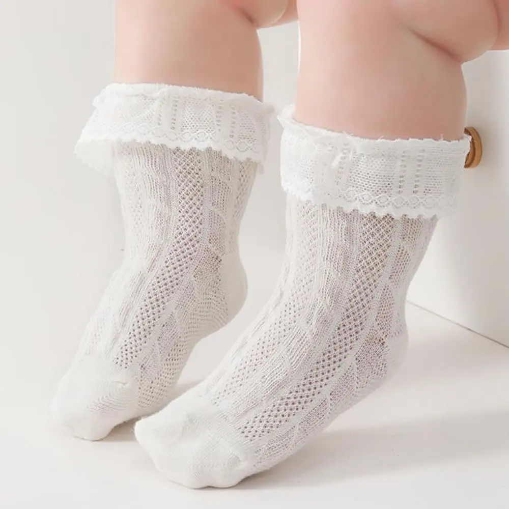 Baby socks thin summer girls Princess lace cotton socks children's mesh socks baby socks