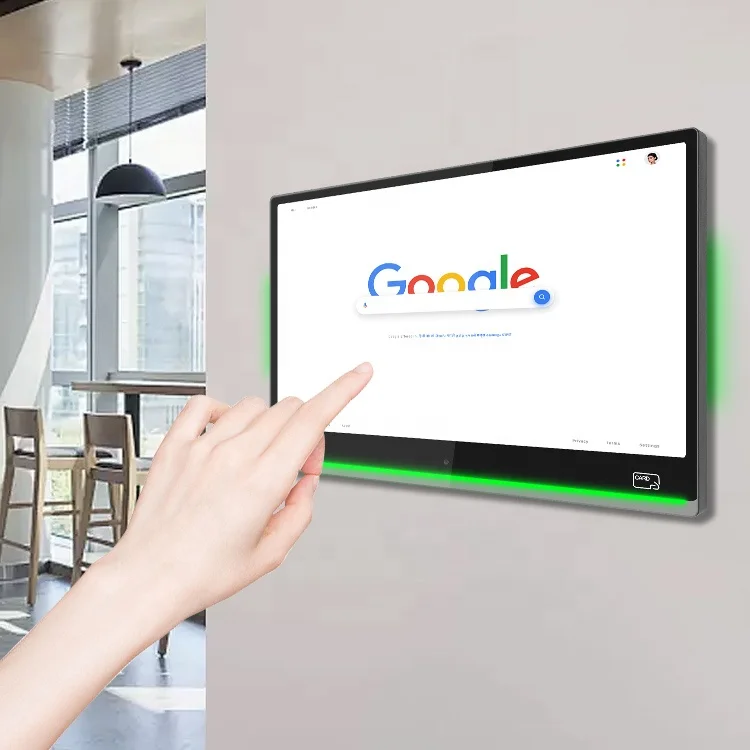 Wall-mounted 21.5 24-inch large tablet, large Android Windows touchscreen conference room display tablet