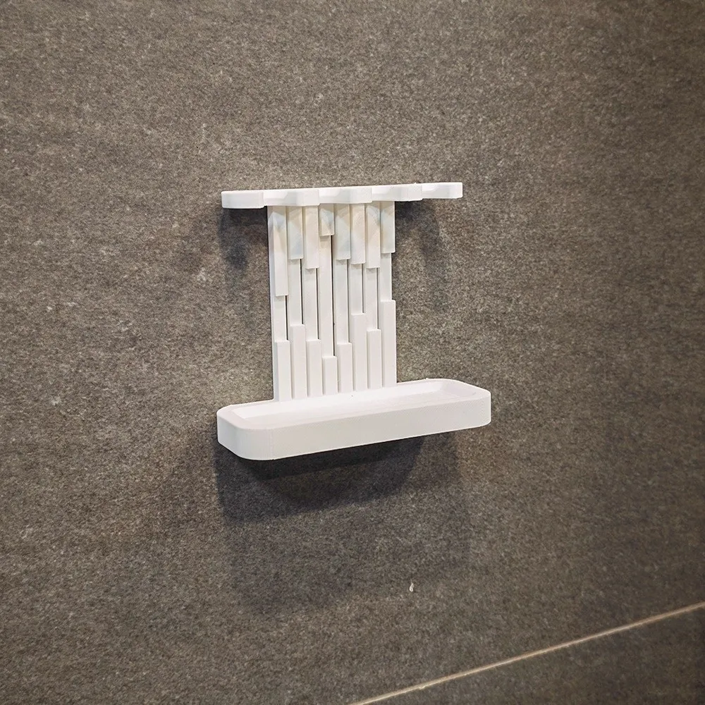 4 Slots Toothbrush Head Holder 3D Printed Plastic Electric Toothbrush Stand Vertical Floor Mount Toothbrush Organizer Home Use