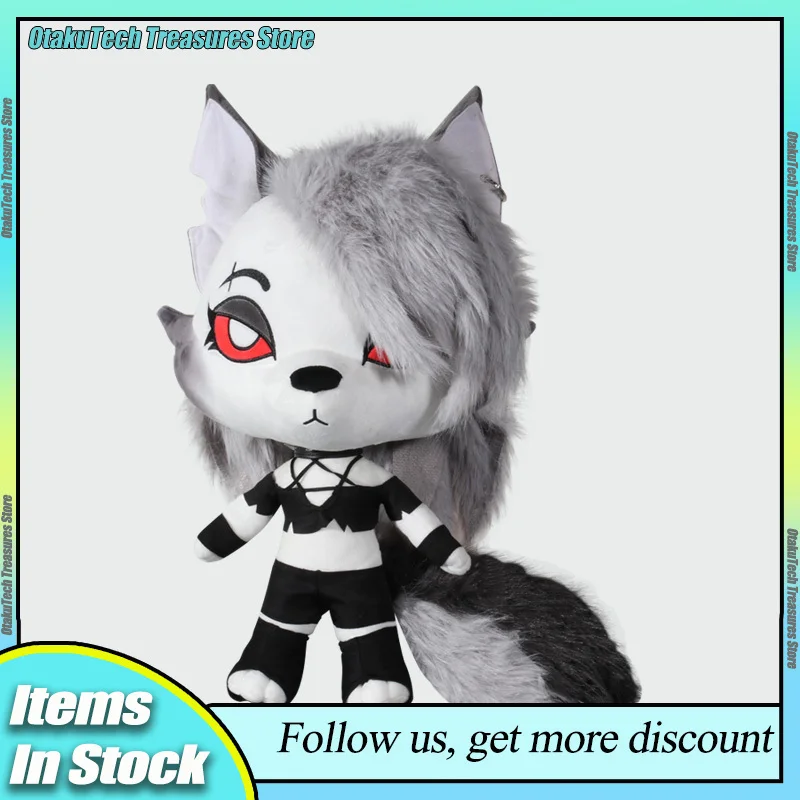 Helluva Boss Loona‌ 45cm Plush Toy Throw Pillow Doll Cute Ornaments Anime Peripheral  Crystal Velvet Doll Birthday Xmas Gifts