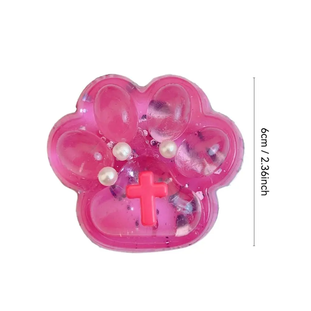 Griffe de chat en silicone de la série Dark Starry Sky, jouet Fidget spongieux, patte de chat mignonne, rebond lent, pincement, décompression,