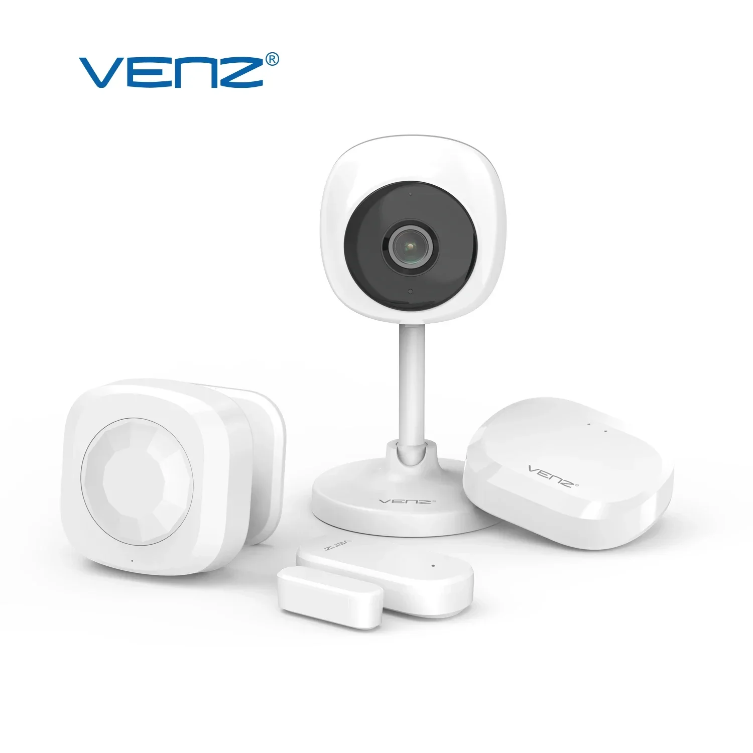 

VENZ hot selling smart home security system camera kit smart alarm indoor security alarm system door sensor