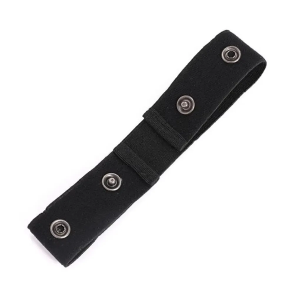 Simple Stretch Invisible Jeans Belt Invisible Buckle Free Elastic Waist Extenders Black Elastic Expansion Buckle Women Men