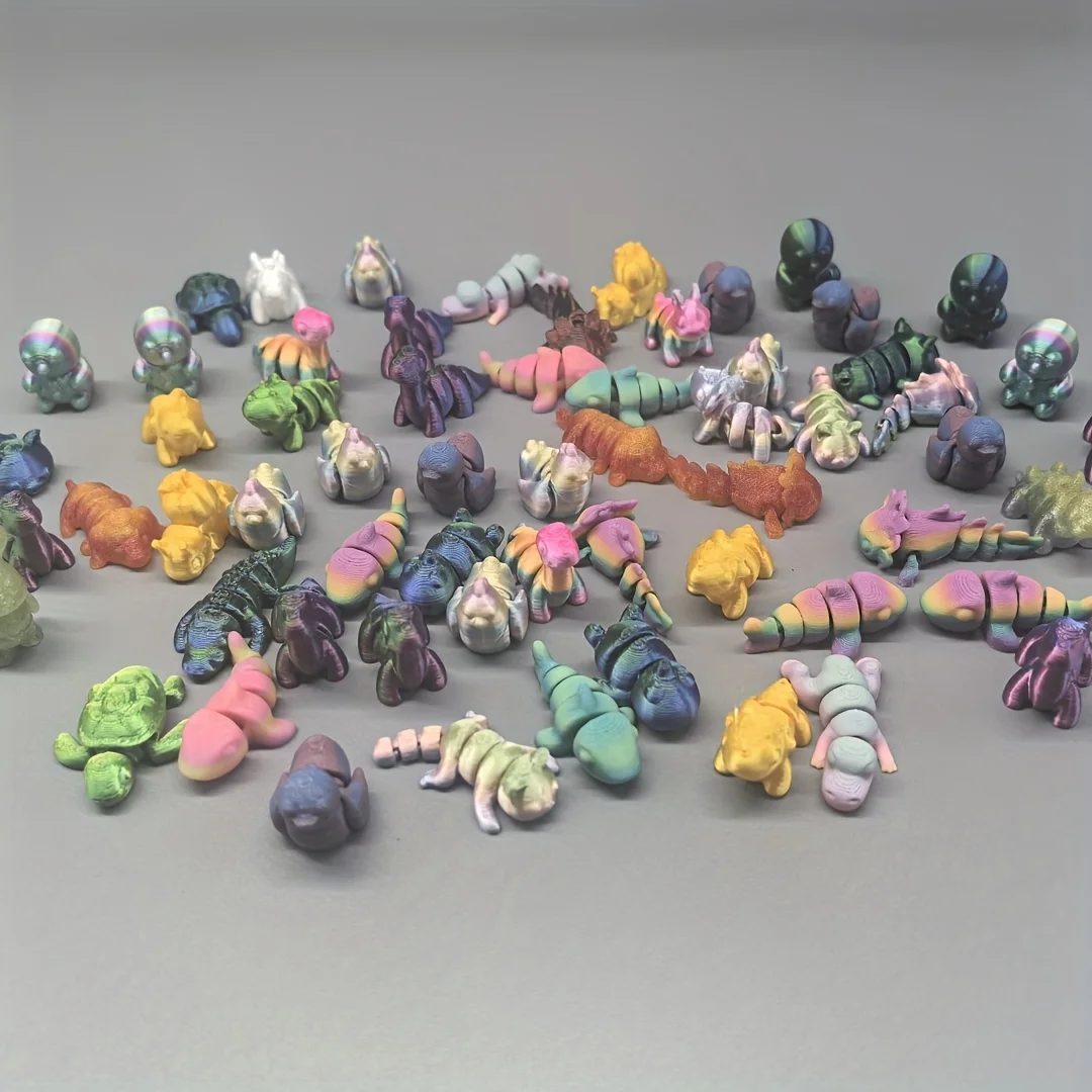 5/10/15 pcs of 3D printed animal kingdom, unique and diverse models for room decoration, garden furnishings aquarium decoratio