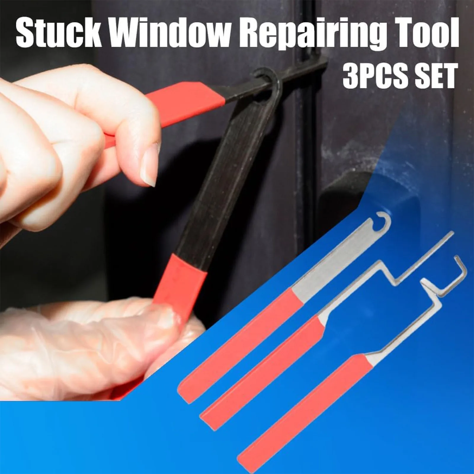 Portable Window Opening Tool Stainless Steel Door Open Keys Professional Home Emergency Stuck Window Maintenance Set