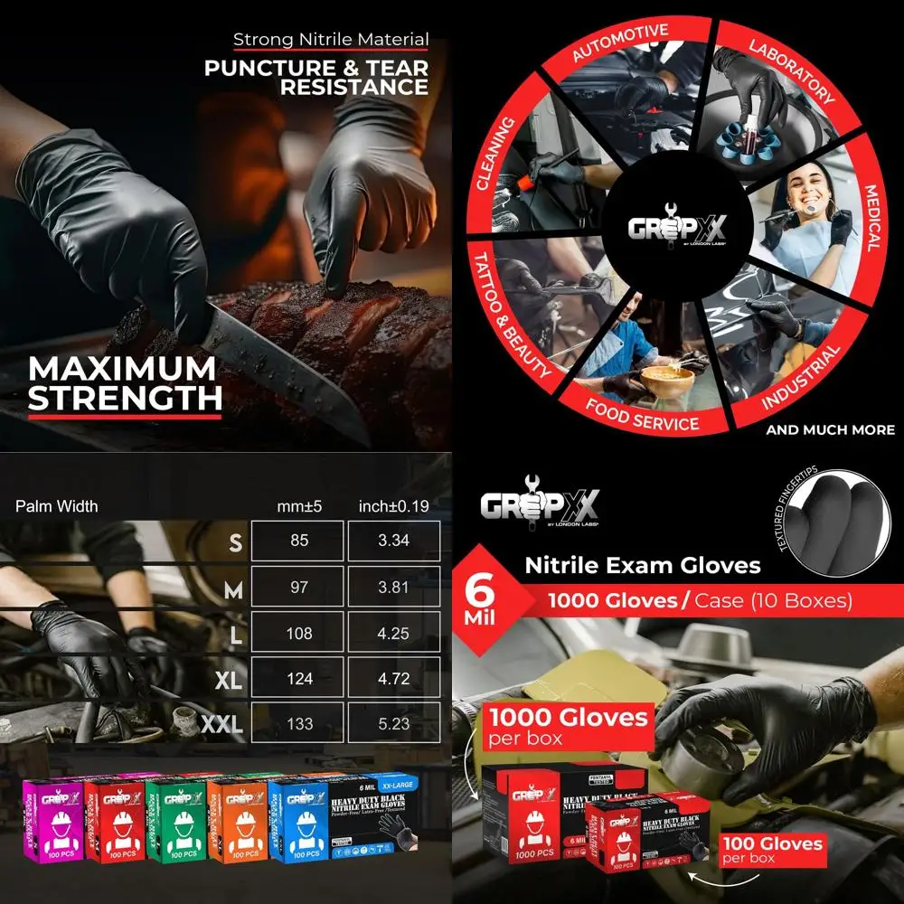 Durable 6 Mil Black…