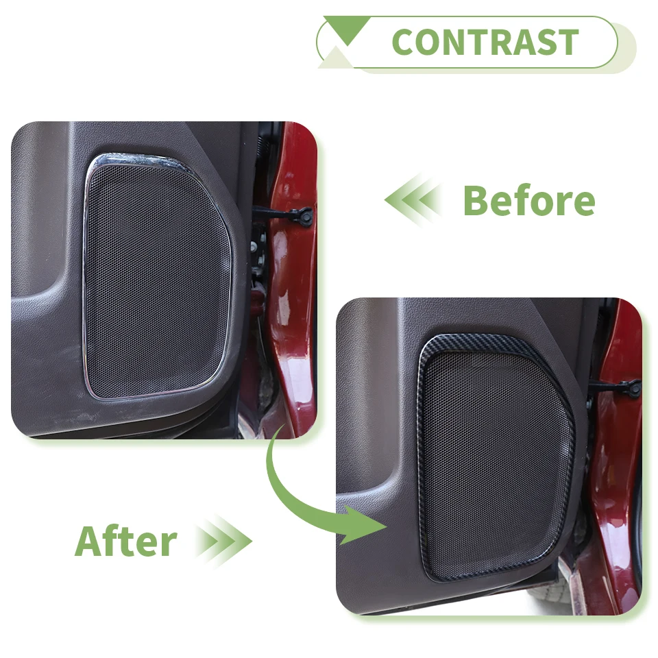 Car Door Bowl Interior Window Lift Panel Decoration Cover For Chevy Silverado for GMC-SIERRA 2014-2017 Interior Accessories