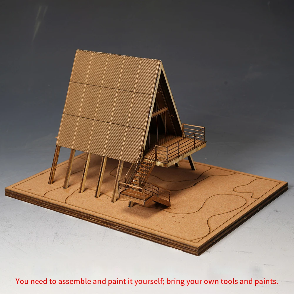 A/B 1:72 Diorama modèle de construction Garage pays Villa modèle de construction scène affichage Kit d'assemblage modèle scène chemin de fer disposition