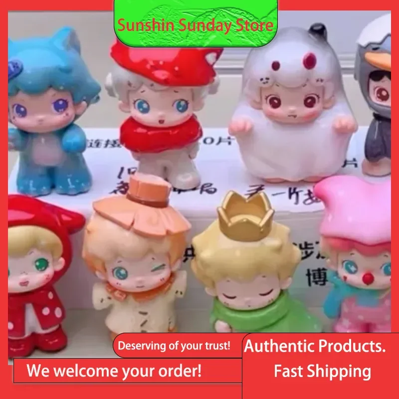 

Enuine Dotted Fairy Tale Town Series Blind Box Figurines Trendy Toys Creative Ornaments Cartoon Dolls Girls' Birthday Gifts Glue