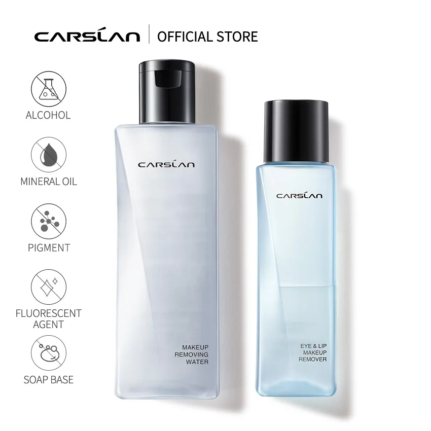 Carslan Plant Extract Eye Lip Makeup Remover Alcohol-free Gentle Soothing Moisturizing Makeup Cleansing Water Facial Cleanser