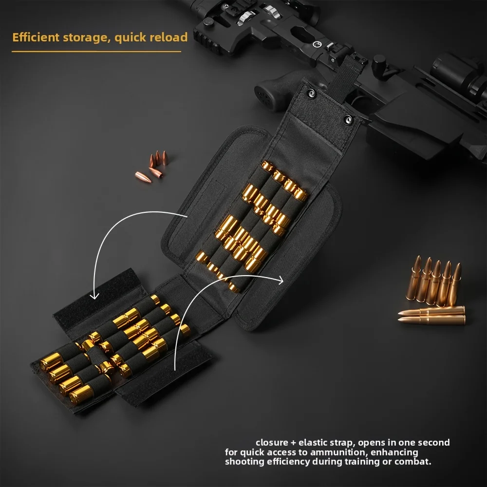 

Tactical Molle Shotgun Cartridge Holder For 25 Shells - Professional Grade Ammo Bag With Reinforced Stitching Airgun Slug Holder
