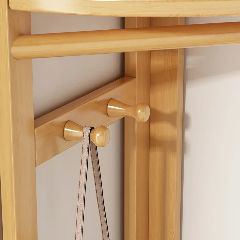 Corner Clothes Rack Stand Wooden Floor Multifunctional Coat Rack Living Room Storage Guarda Roupa Furniture Entrance Hall