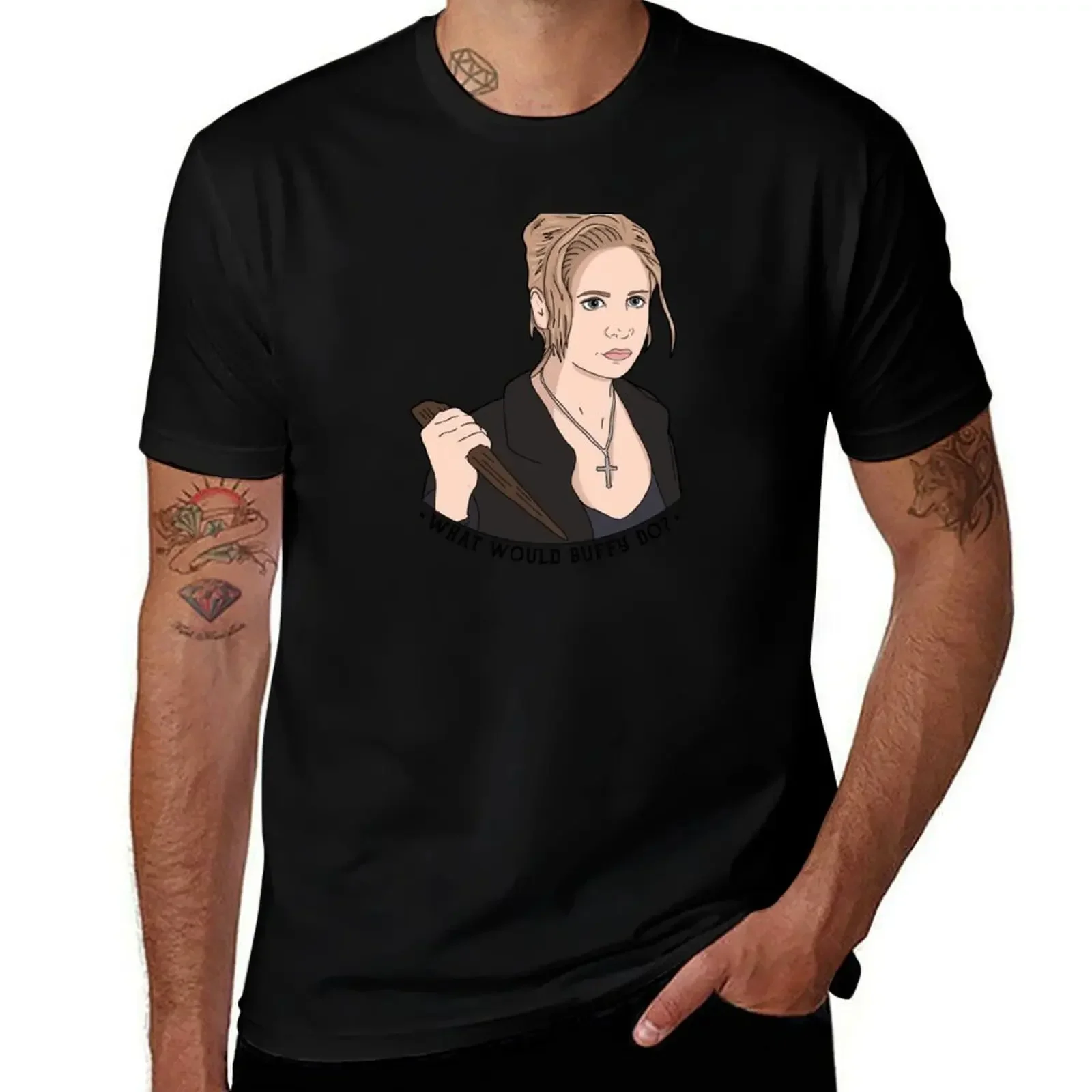 What Would Buffy Do? T-Shirt Lightweight Hiking T-Shirt