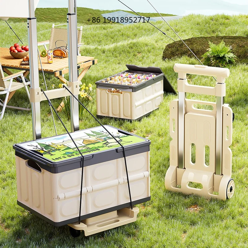 folding-garden-wagon-heavy-duty-collapsible-utility-cart-telescopic-handle-portable-grocery-shopping-luggage-carrier-wagon