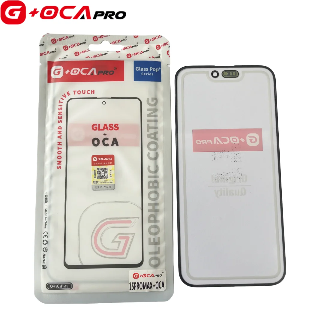 5 szt. Szkło G+OCA PRO + Panel Przedni OCA do iPhone 17PRO 17AIR 15 15P 12 13 11ProMax 14 Plus Pro Max Mini 16 16Pro 16ProMax 16e — zdjęcie produktu 3