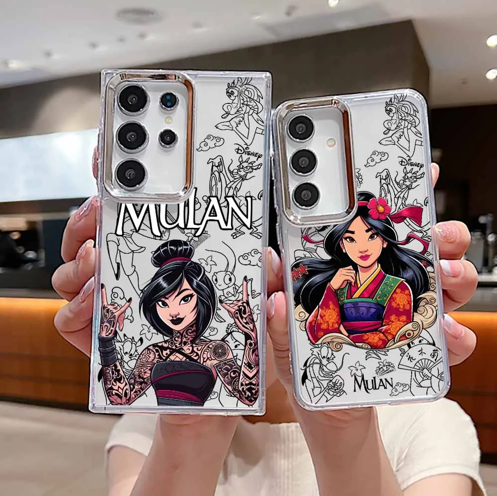 

Disney Mulan Cute For Samsung S25 EDGE S24 S23 S22 S21 S20 S10 FE Note 20 Ultra Plus Transparent Soft Phone Case