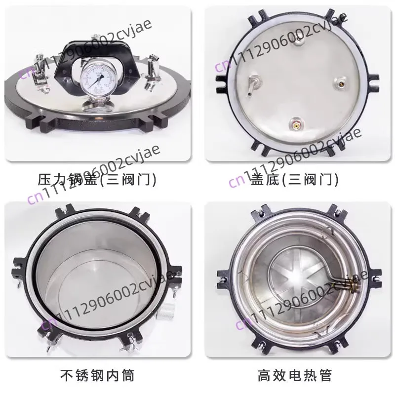Portable Stainless Steel Sterilizer High Pressure Steam Sterilizer Medical Aesthetic Clinic High Temperature Small Laboratory