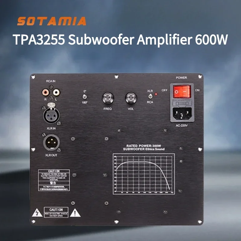 SmCpSotamia Tpa3255 Subwoofer Amplifier Audio Board 600w Mono Hifi Power Amplifier Rca Xlr Balanced Amplificador Home Audio Amp