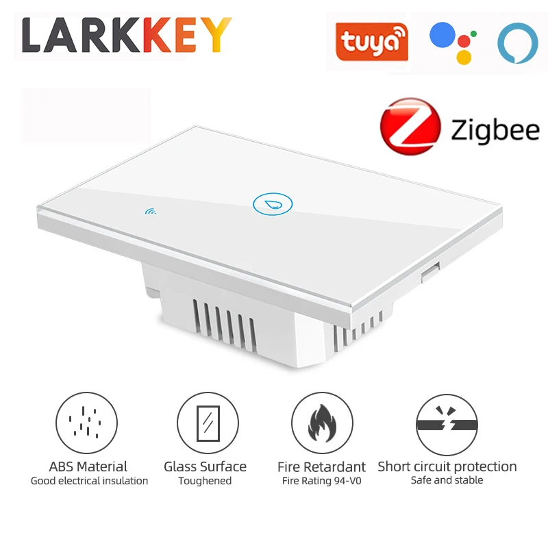 20A/40A zigbee Smart Water Heater Boiler Switch Air Conditioner Touch Switch Timing Function Voice Control Alexa Google Home