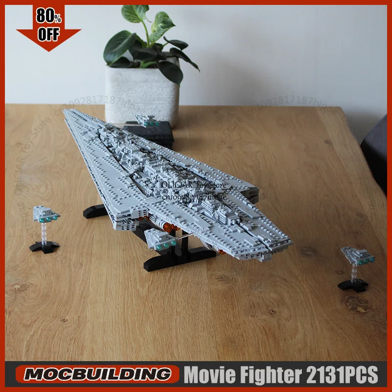Executor-Class Super Starfighter MOC Bausteine SpaceShip Kampf Modell Benutzerdefinierte Puzzle Architektur Montage Spielzeug Weihnachten Geschenke