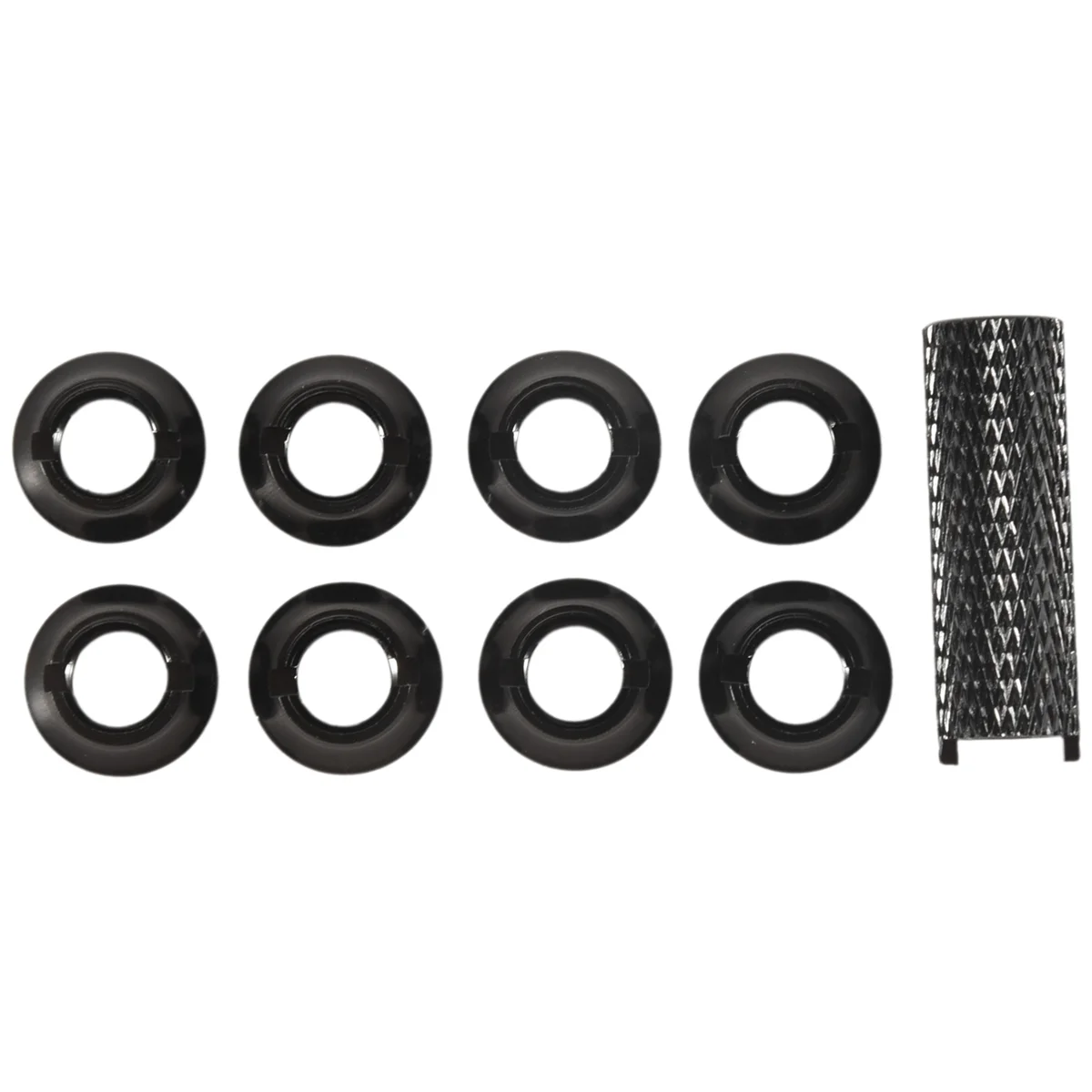 New 1Pcs for FUTABA Remote Control JR / Frsky Gear Switch Toggle Switch Accessories 8Pcs Aluminum Alloy Nut Black